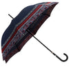 Oertel Handmade Ladies Umbrella - Satin Stripes blue/red