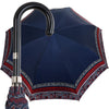 Oertel Handmade Ladies Umbrella - Satin Stripes blue/red
