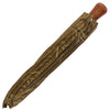 Oertel Handmade pocket umbrella maple - Stripes olive-blue | European Umbrellas
