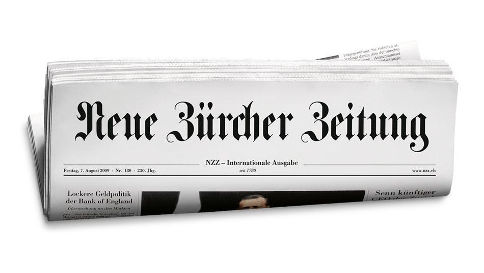 Neue Zürcher Zeitung über Regenschirme