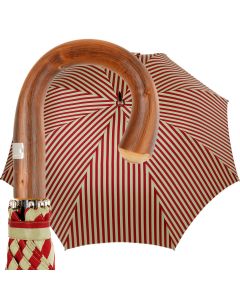 Oertel Handmade - Sport Stripes - red-beige | European Umbrellas